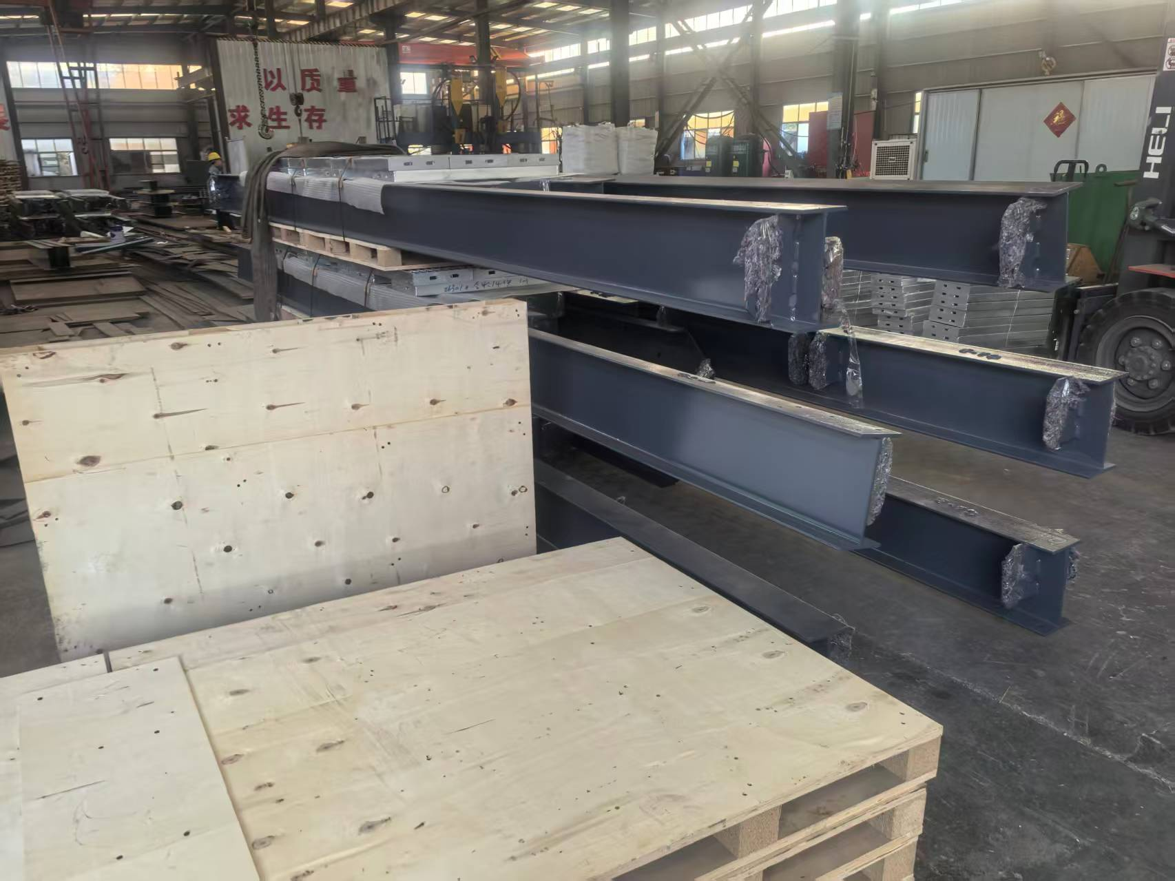 Kết cấu thép Liweiyuan hoàn thành kho kết cấu thép xuất khẩu sang Na Uy, sắp xuất xưởng